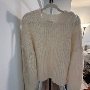 Abercrombie Cream Knit Sweater